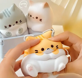 Cute Cartoon Cat Squeeze Toy with Mixed Colors – Soft & Slow Rebound PU Bubble Daily Pocket Relax Toy